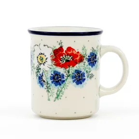 Kubek ceramiczny 236 0,3l <br>Polskie kwiaty Bolesławiec